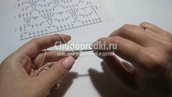 Урок вязания крючком простой узор