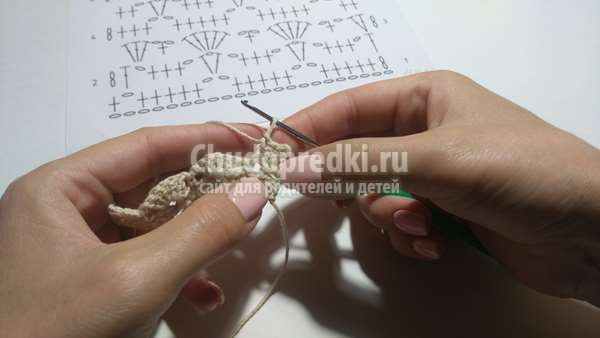 Урок вязания крючком простой узор