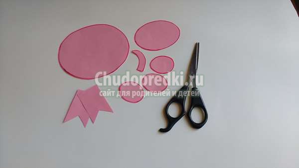 аппликация свинка