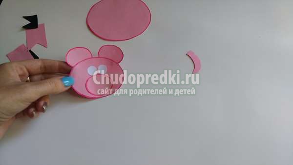 аппликация свинка