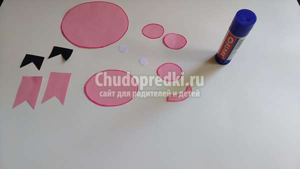 аппликация свинка