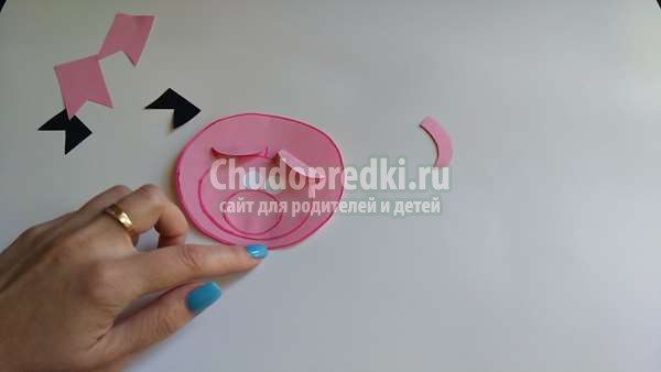 аппликация свинка