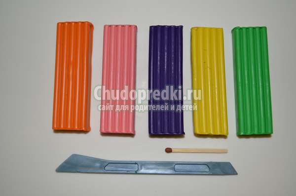 улитки из пластилина