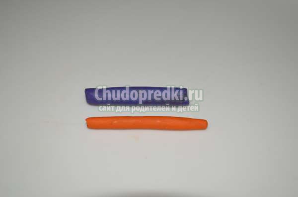 улитки из пластилина