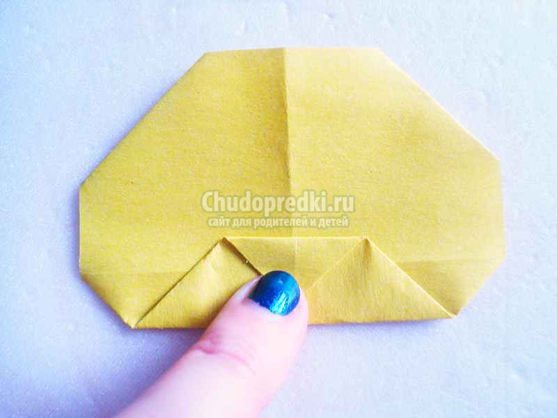 Цыпленок из бумаги оригами