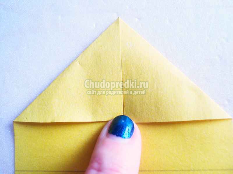 Цыпленок из бумаги оригами