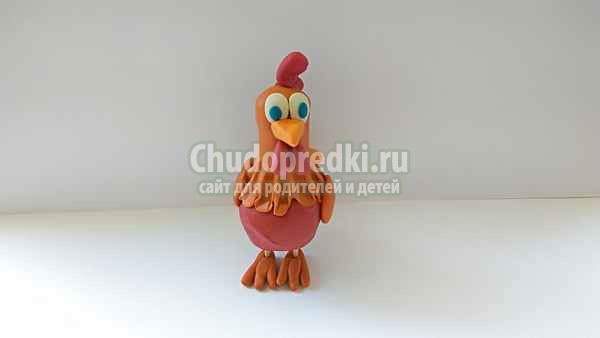 Курица из пластилина