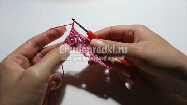 простой узор крючком