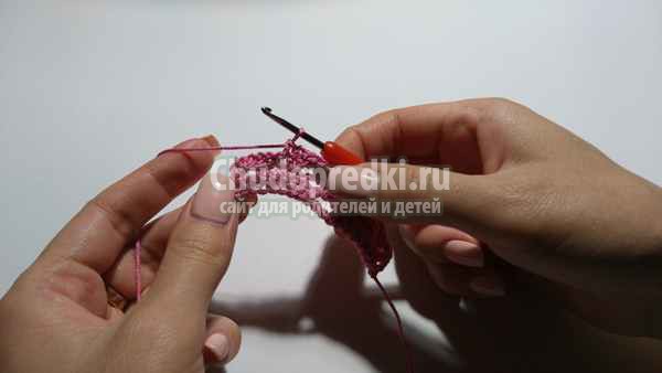 простой узор крючком