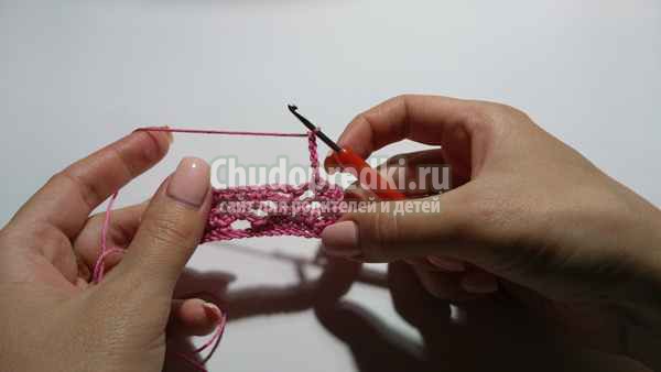 простой узор крючком