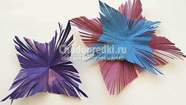 Новогодняя звезда из бумаги