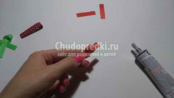 Заколка из репсовых лент