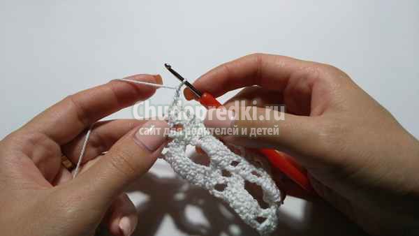 простой узор крючком
