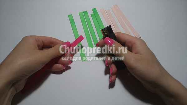 Заколка из репсовых лент Бабочка