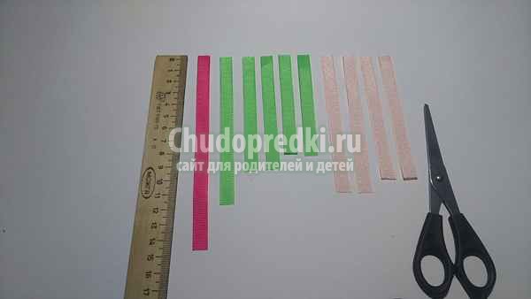 Заколка из репсовых лент Бабочка