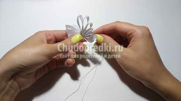 бабочка из атласной ленты