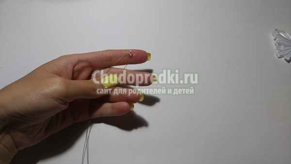 бабочка из атласной ленты