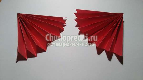 Объемный ежик из цветной бумаги