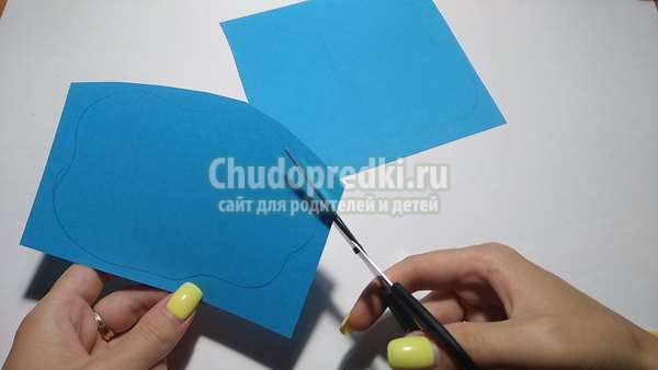 поделки из бумаги Лебедь на пруду