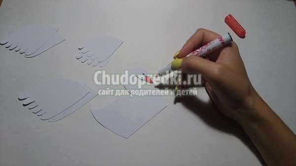 поделки из бумаги Лебедь на пруду