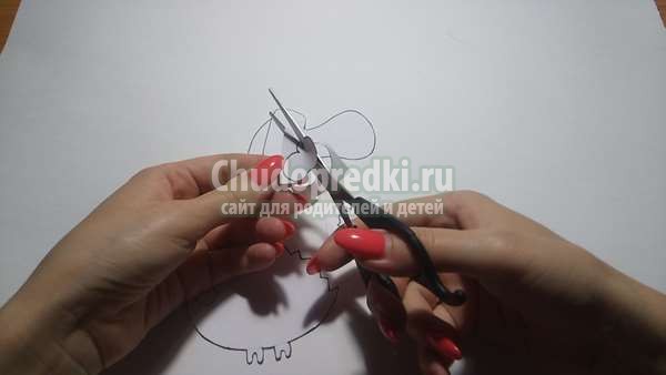 Осенняя аппликация из цветной бумаги ежики