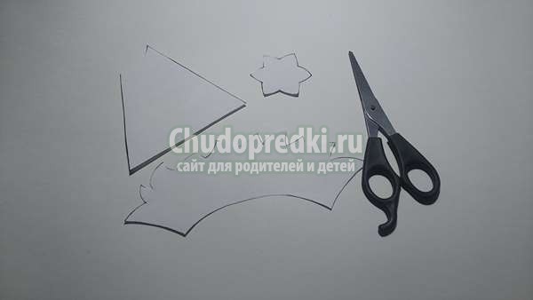 поделка из цветной бумаги Голова пугала
