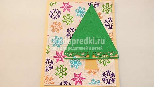 Открытка к Новому году с изображением свинки