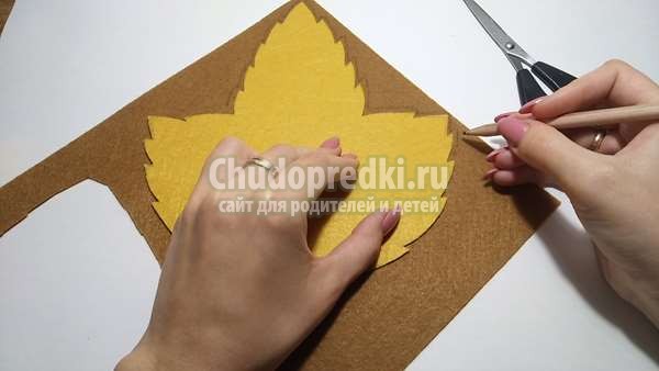 Осенние листья из фетра своими руками