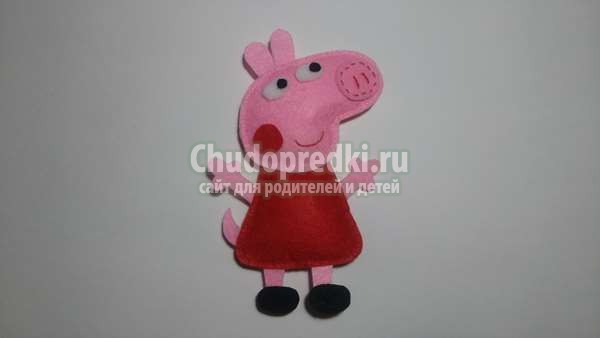 игрушка из фетра Свинка Пеппа