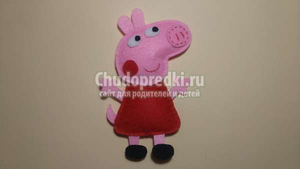игрушка из фетра Свинка Пеппа