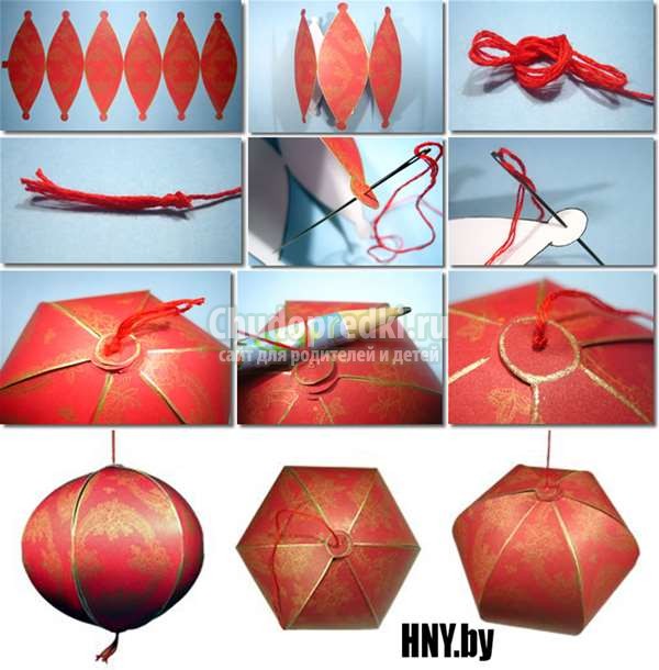 елочные игрушки из бумаги