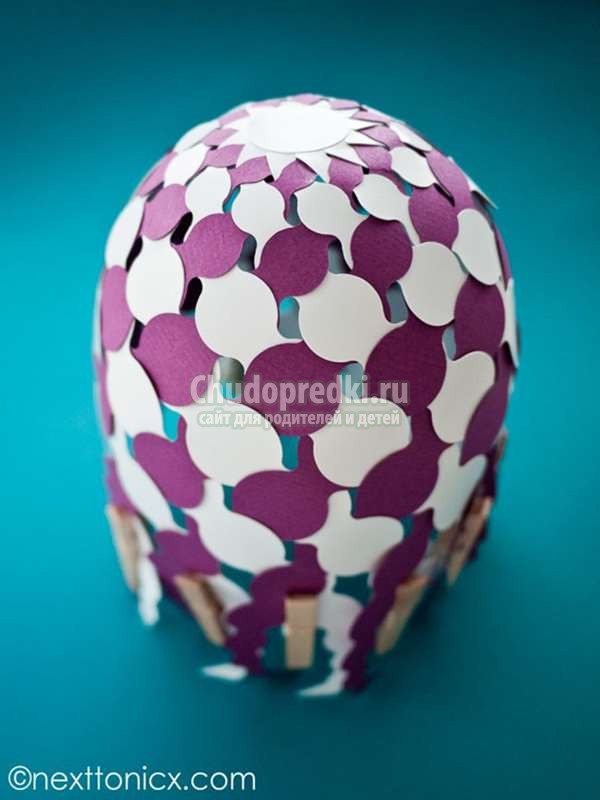 елочные игрушки из бумаги