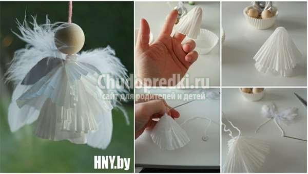 елочные игрушки из бумаги