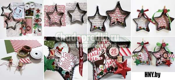 елочные игрушки из бумаги