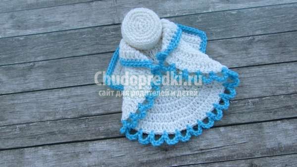 Рождественский ангелочек крючком