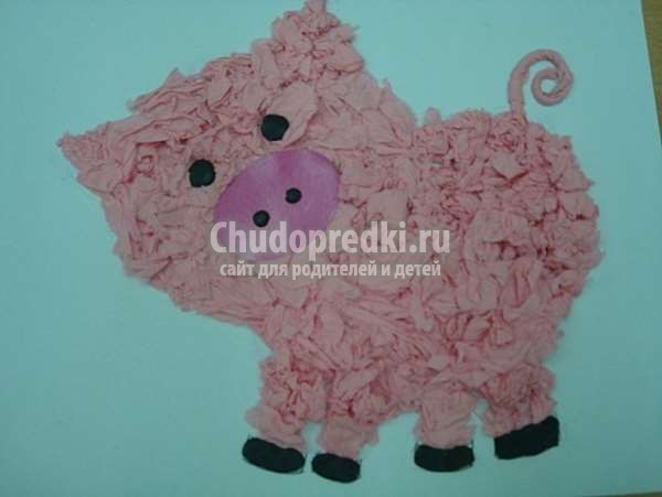 Свинья из бумаги