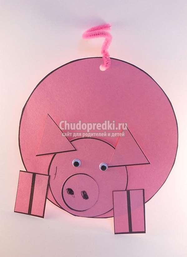 Новогодняя свинья поделка 2019