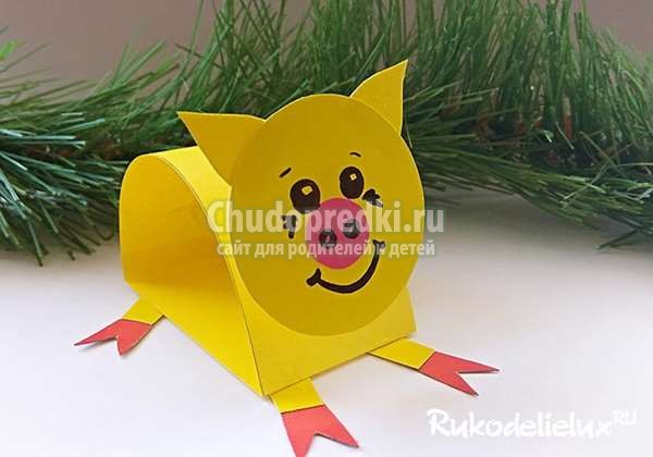 Новогодняя свинья поделка 2019
