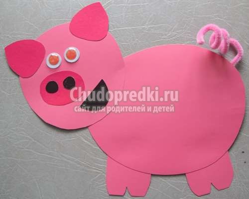 Новогодняя свинья поделка 2019