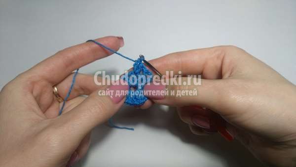 круглый мотив крючком
