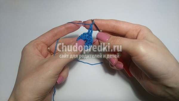 круглый мотив крючком