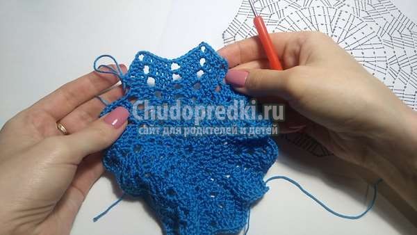 круглый мотив крючком