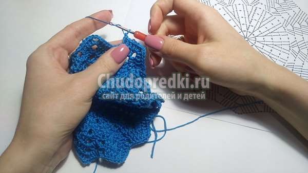 круглый мотив крючком