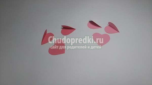 Открытка из крафт-бумаги сердца