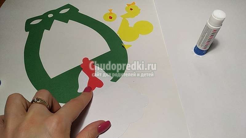 пасхальная поделка из цветной бумаги