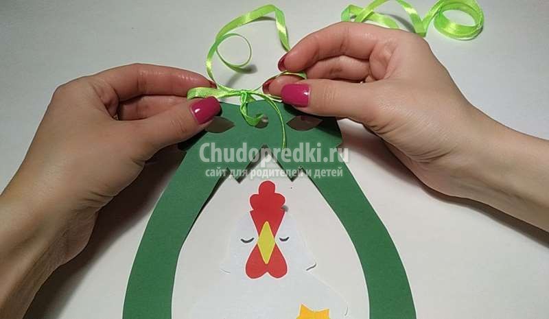 пасхальная поделка из цветной бумаги