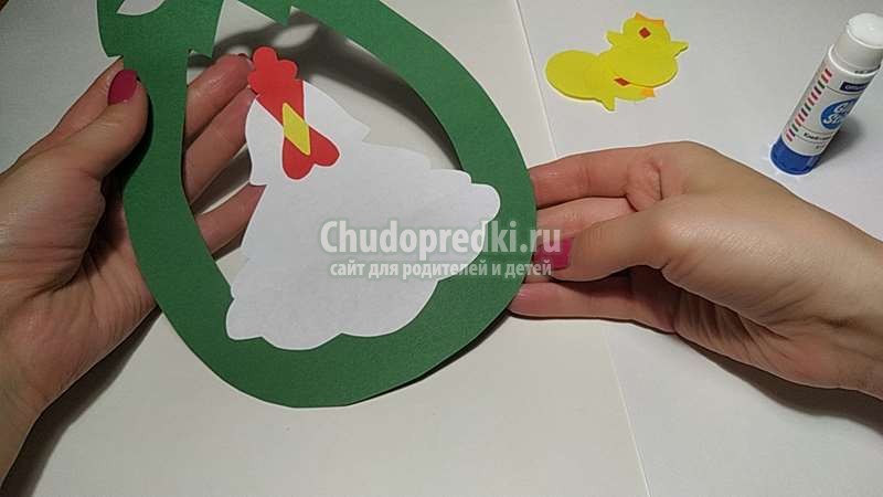 пасхальная поделка из цветной бумаги