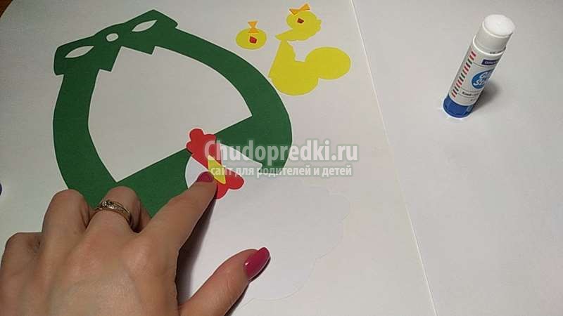пасхальная поделка из цветной бумаги