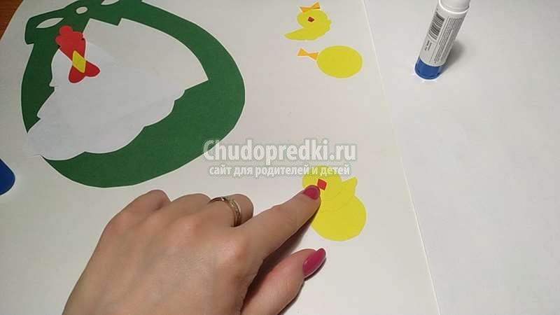пасхальная поделка из цветной бумаги