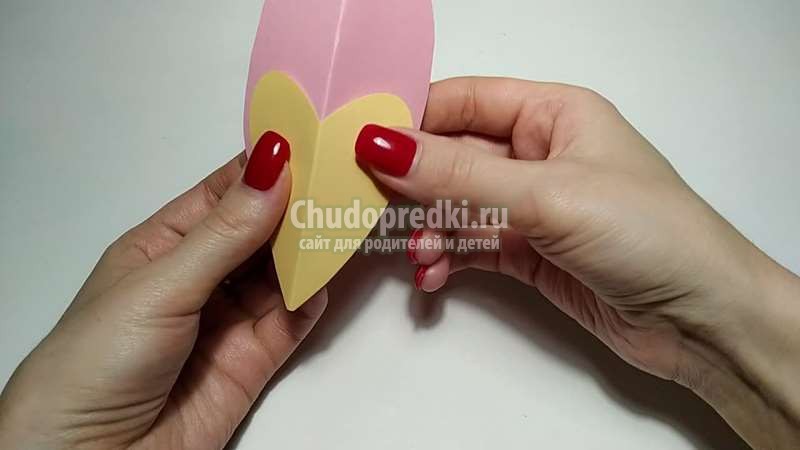 объемная мышка из цветной бумаги